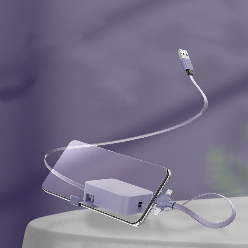 Cable retractable 3 en 1
