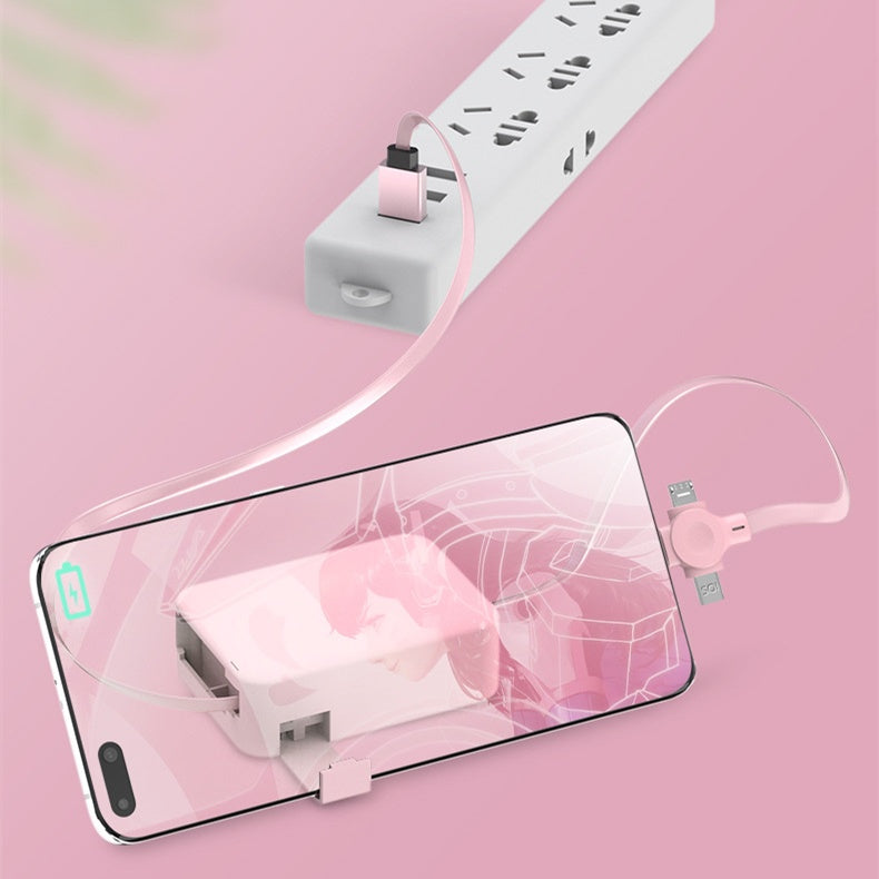 Cable retractable 3 en 1